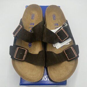 Birkenstock Arizona Bs Soft Footbed Mocca Suede 39 Reg L 8 M 6